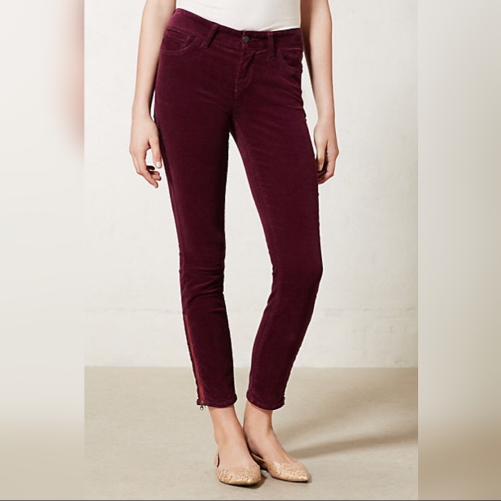 Anthropologie Pilcro Zip Ankle Stet Cord